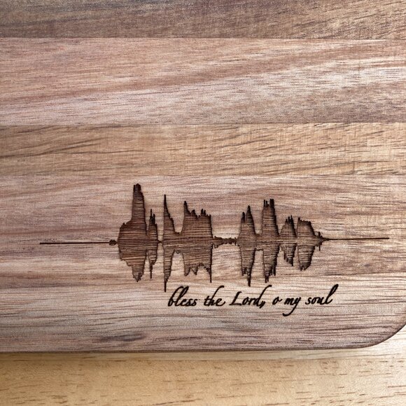 Bless The Lord, O My Soul Soundwave Cutting Board - Picture 2 of 6